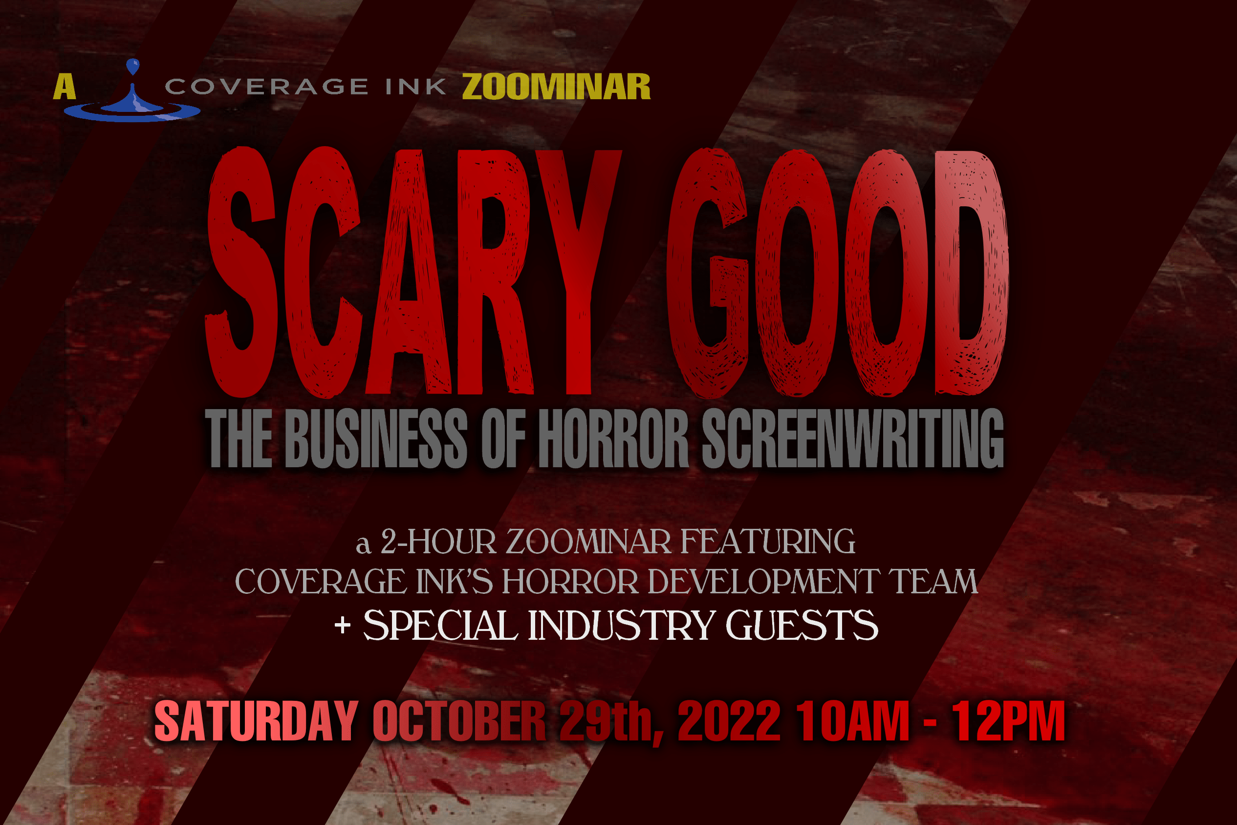 SCARY GOOD The Business Of Horror Zoominar Sat Oct 29th Coverage Ink