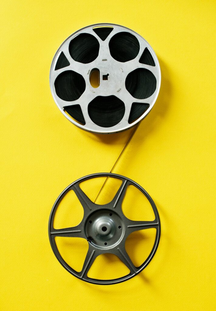 old-fashioned film roll