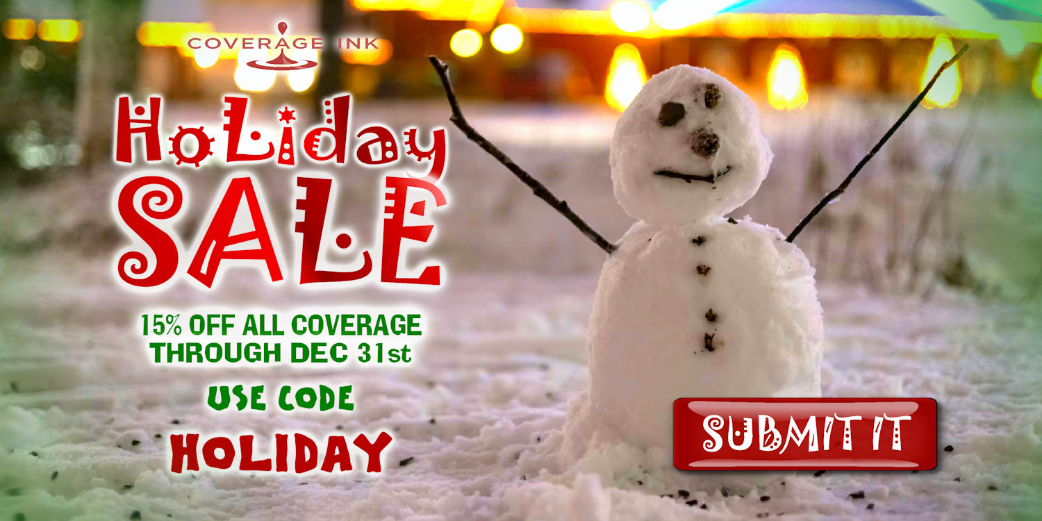 Coverage Ink Holiday Sale 2025